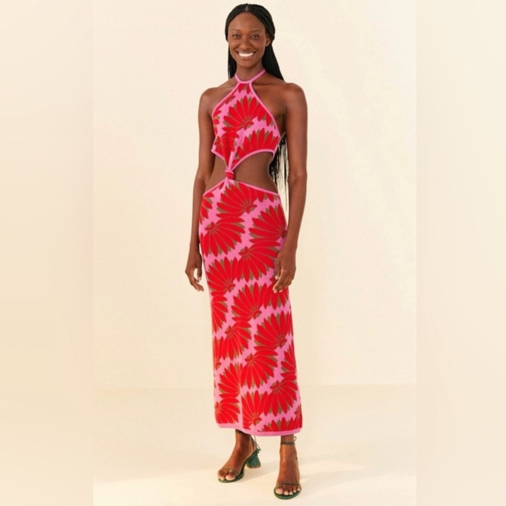 Farm Rio: Copacabana Pink Knit Maxi